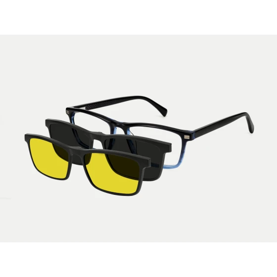 Ariel Magnetic Shade Glasses — worn view