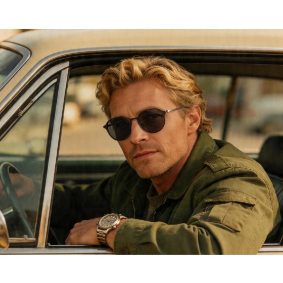 Calvin Magnetic Shade Glasses — worn view