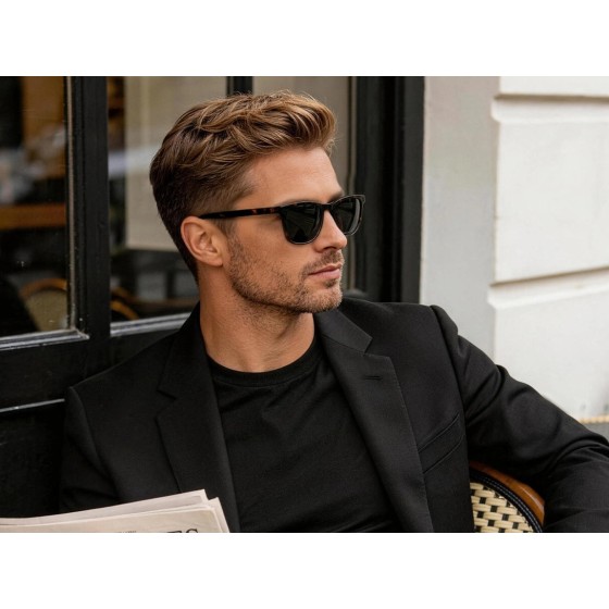 Baylor Magnetic Shade Glasses — worn view