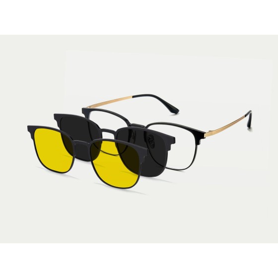 Aron Magnetic Shade Glasses — worn view